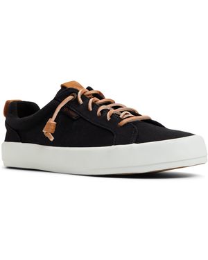 Sperry Top-Sider Bermuda Beach Twill Lace Up Sneakers - Black