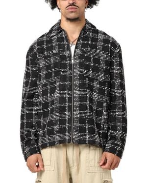 Xxiii Boucle Tweed Zip Jacket - Black
