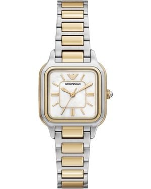 Emporio Armani Quartz Three-hand Stainless Steel Watch - Metallic