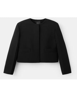 Mango Crop Suit Blazer - Black