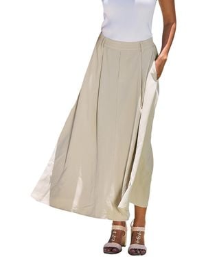 CUPSHE A-line Silhouette Pull-on Closure Skirt - Natural