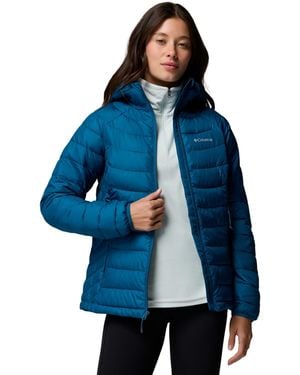 Columbia Powder Lite Ii Lightweight Insulated Hooded Jacket - Blue