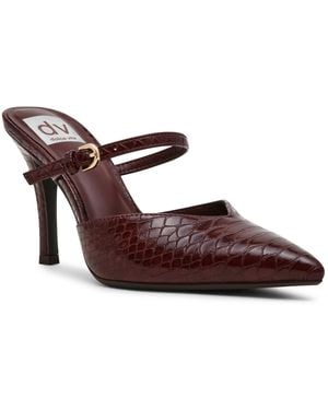 Dolce Vita Geanie Woven Two-piece Pointed Toe Heeled Pumps - Brown