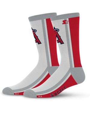 Starter And Los Angeles Angels Shout Crew Socks - Red