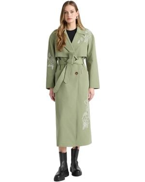 NVLT Trench Coat - Green