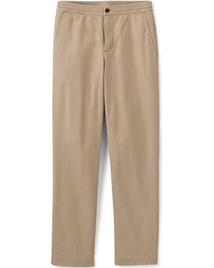 Lands' End Knockabout Elastic Waist Pant - Natural