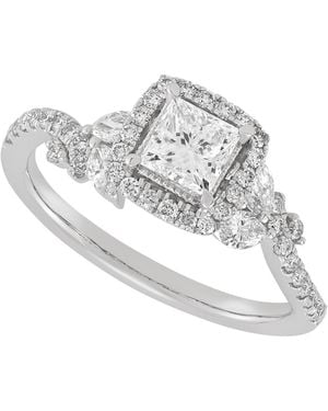 Macy's Princess Cut Halo Ring (1 Ct. T.w. - Gray