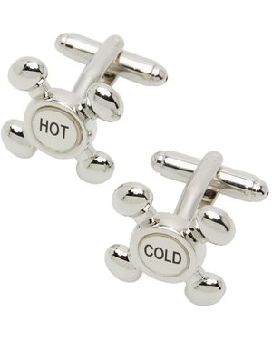 Perry Ellis Tone Hot Cold Cufflinks - Metallic