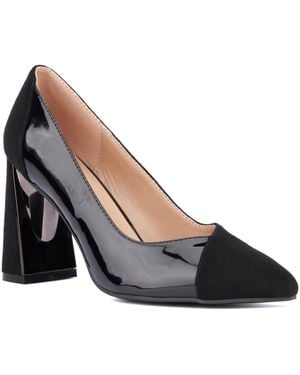 TORGEIS Dahlia Block Heels Pump - Blue