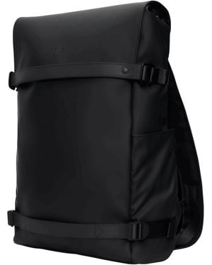 Rains Otg Modern Silhouette Backpacks Messengers - Black