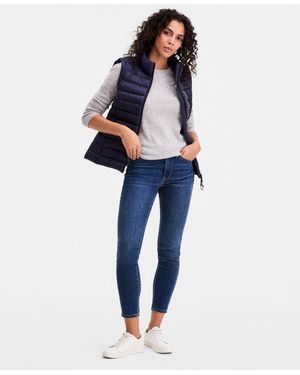 Tommy Hilfiger Zip-front Puffer Vest - Blue