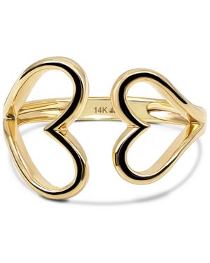 DEVATA Couple Heart Ring - Metallic