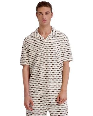 KARL LAGERFELD Short-sleeve Polo Shirt - White
