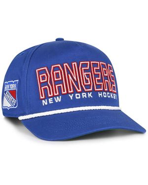 '47 New York Rangers Retro-inspired Adjustable Byline Hitch Baseball Cap - Blue