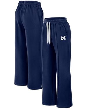 Fanatics Michigan Wolverines Prime Supersoft Fleece Flared Sweatpants - Blue