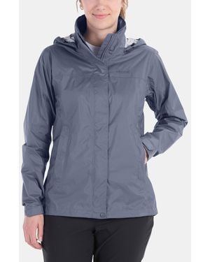 Marmot Precip Eco Hooded Collar Jackets - Blue