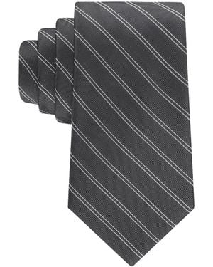 Calvin Klein Sabine Stripe Classic Tie - Gray
