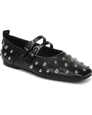 27 EDIT Naturalizer Dawn-stud Mary Jane Flats - Black