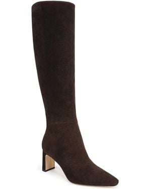 Sam Edelman Sylvia Extra Wide Calf Zip Tall Boots - Brown