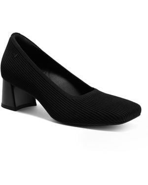 VIVAIA Monroe Square-toe Margot Chunky Heels - Black
