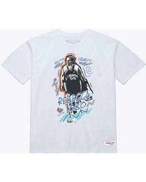 Mitchell & Ness And Rebecca Lobo New York Liberty Chalked Up Court Origins T-shirt - White