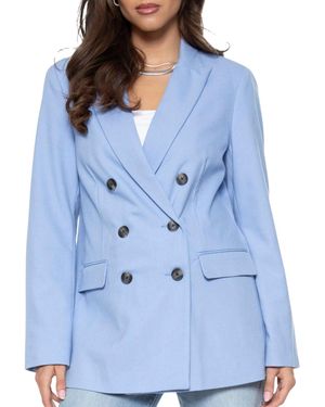 Blue Revival Boyfriend Blazer - Blue