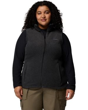 Columbia Plus Size Benton Springs Vest (Charcoal) Jacket - Gray