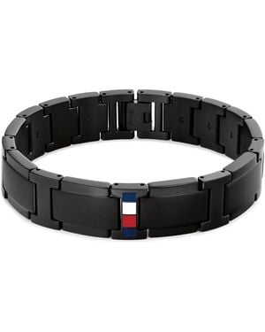 Tommy Hilfiger Black Ion-plating Stainless Steel Adjustable Bracelet