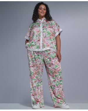 KARL LAGERFELD Plus Size Printed Soft Pants - Gray