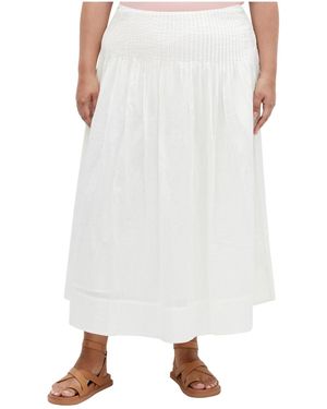 City Chic Plus Size Haven Skirt - White