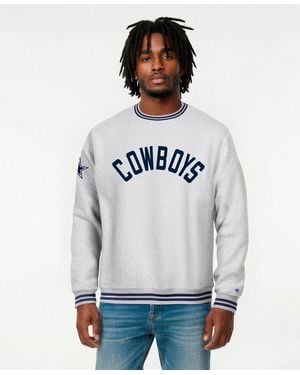 Champion Dallas Cowboys Reverse Weave Graphic Crewneck Sweatshirt - Gray