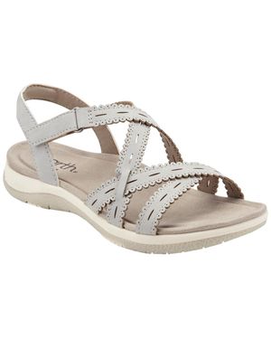 Earth Sanetra Strappy Flat Sandals - Metallic
