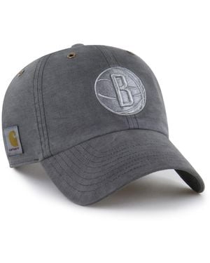 '47 X Carhartt Brooklyn Nets Clean Up Adjustable Hat - Gray