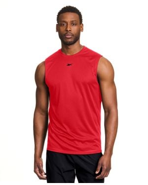 Reebok Sleeveless Logo Tech Tank Top - Red