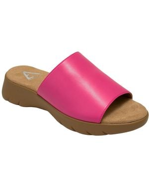 Aerosoles Nora Wedge Slide Sandals - Pink