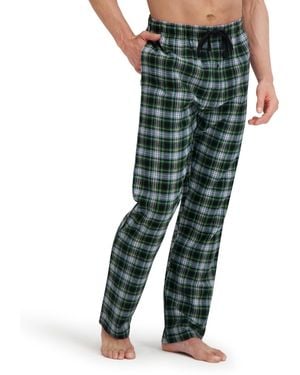 Hanes Flannel Drawstring Sleep Pants - Green