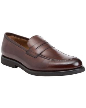 Bruno Magli Delfino Leather Penny Loafers - Brown