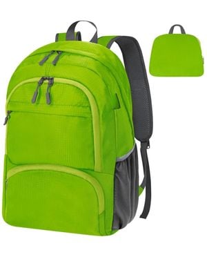 Aronkl 20l Water Resistant Foldable Packable Hiking Daypack For Outdoor Camping - Green