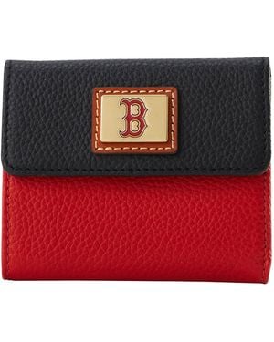 Dooney & Bourke Boston Sox Flap Cit Card Wallet - Red