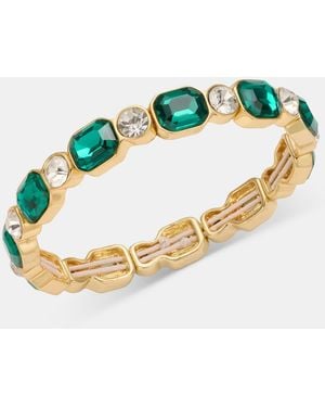 Anne Klein Crystal Stretch Bracelet - Metallic