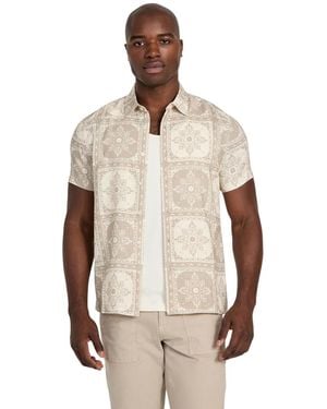 Guess Mosley Tile Print Shirt - Natural