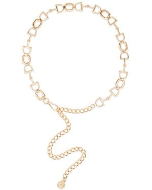 Steve Madden Equestrian Link Chain Belt - Natural