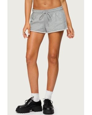 Edikted Pacific Coast French Terry Sweat Shorts - Blue