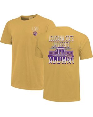 Image One And Lsu Tigers Comfort Colors Campus Alumni T-shirt - Yellow