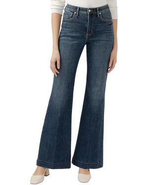 Silver Jeans Co. Isbister High Rise Flare Luxe Stretch Jeans - Blue