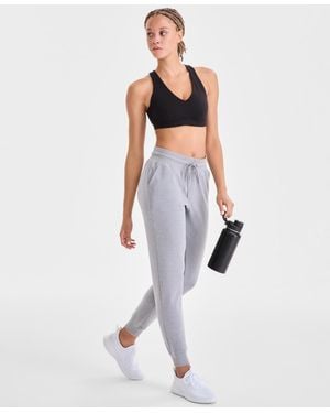 ID Ideology Relaxed High-rise Heathered Fleece sweatpants - White