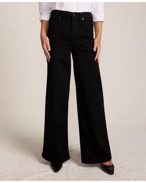 Lands' End Denim High Rise Extra Wide Leg Jeans - Black