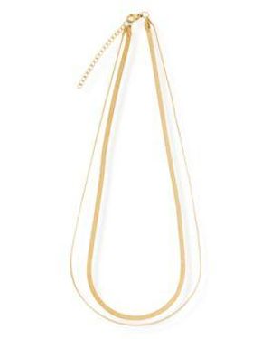 Ellie Vail Cassia Double Chain Necklace - White