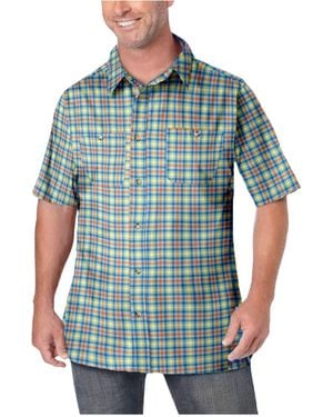 Kingsize Big & Tall Check Short-sleeve Sport Shirt - Blue