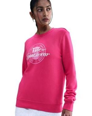 Nike Sportswear Club Fleece Graphic Crewneck Sweatshirt - Pink